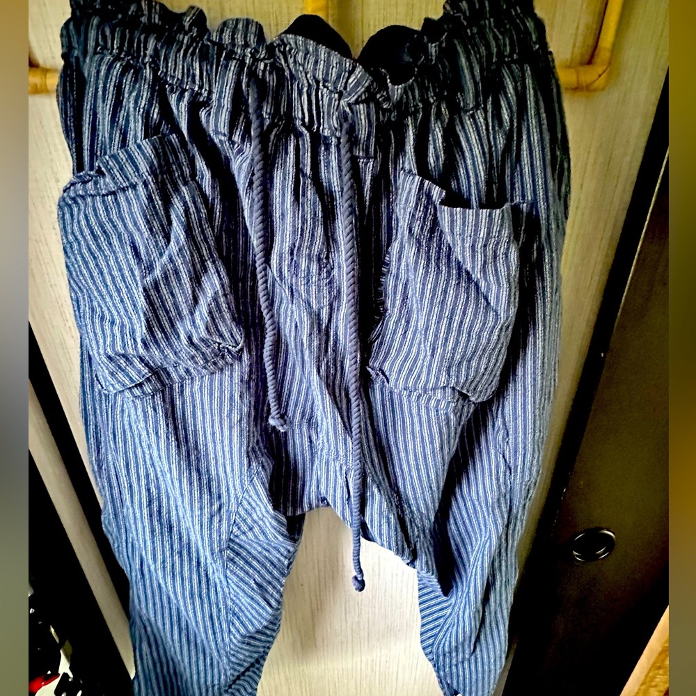 Free People Runyon Oversized Stripe Pant, size XS run big.